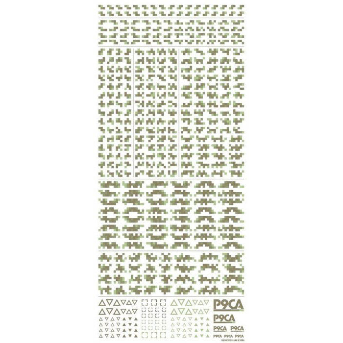 P9CA-FOR Pixel Camouflage Decal 2 Forest (1sheet)