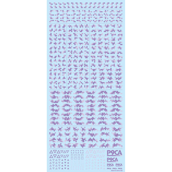 [Clearance] P9CA-PUR Pixel Camouflage Decal 2 Purple (1 Sheet)