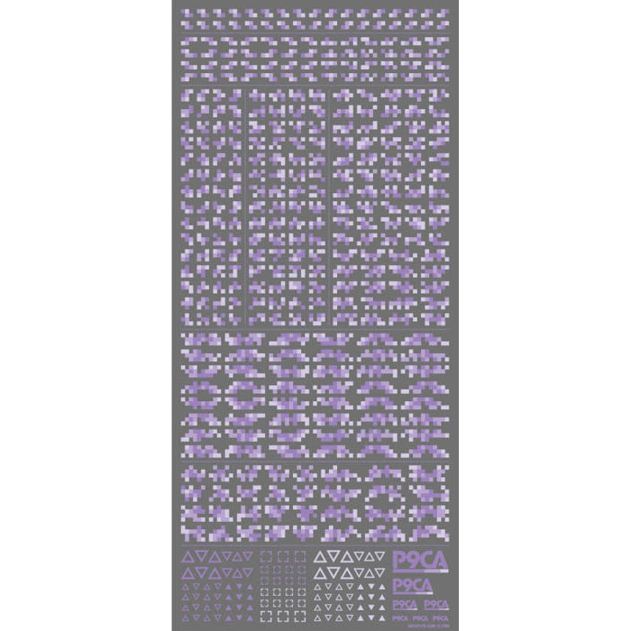 [Clearance] P9CA-PUR Pixel Camouflage Decal 2 Purple (1 Sheet)