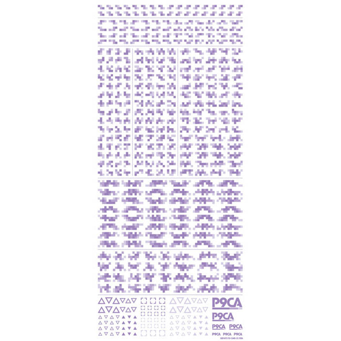 [Clearance] P9CA-PUR Pixel Camouflage Decal 2 Purple (1 Sheet)