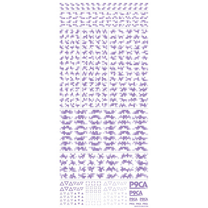 P9CA-PUR Pixel Camouflage Decal 2 Purple (1 Sheet)