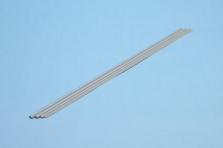 Half Circle 2.0mm (Gray) Stick Plastic Materials 6pcs