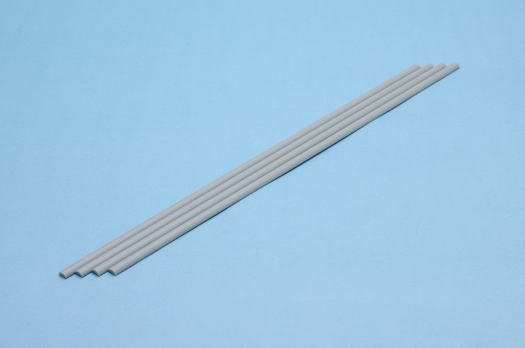 Half Circle 5.0mm (Gray) Stick Plastic Materials 4pcs