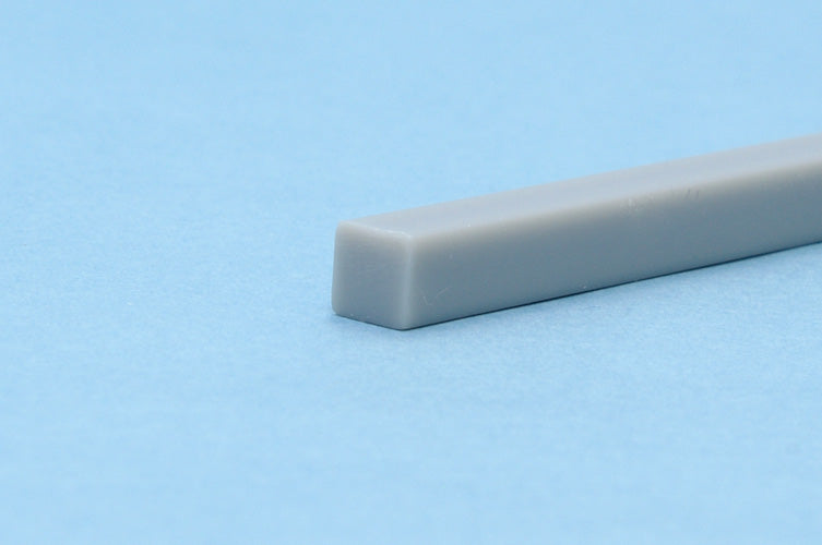 Square 5.0mm (Gray) Stick Plastic Materials 4pcs