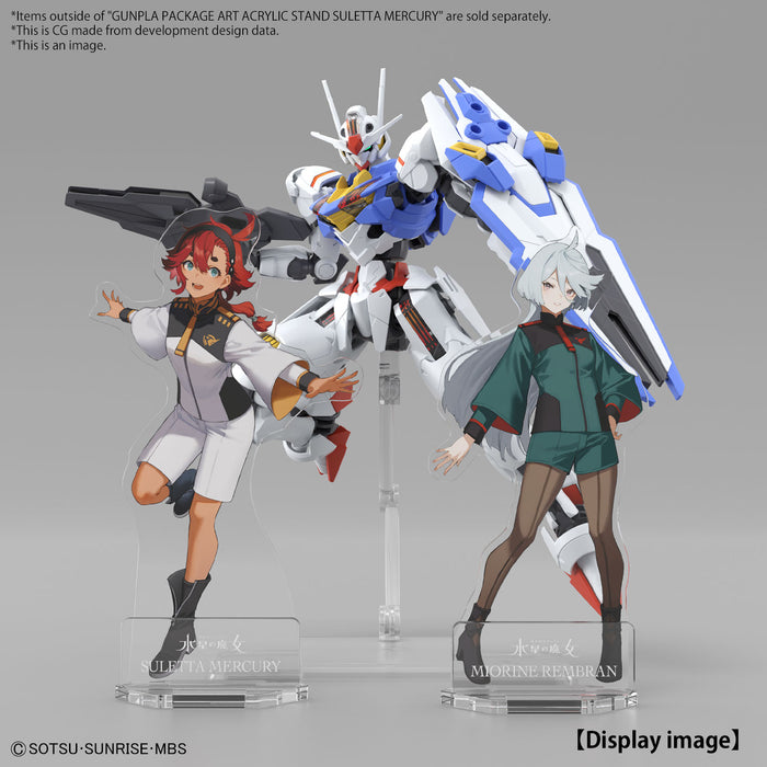[ARRIVED][AUG 2023] Gunpla Package Art Acrylic Stand Suletta & Miorine (Set of 2)