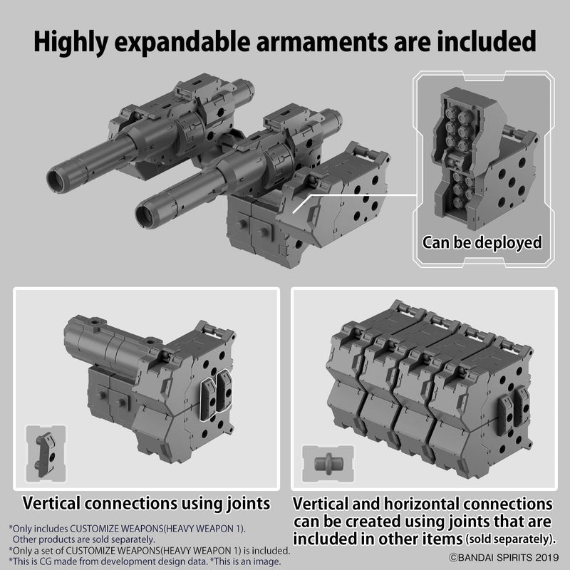 30MM W-25 Customize Weapons (Heavy Weapon 1) 1/144