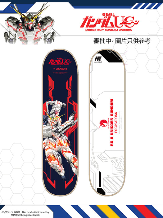 RX-0 Unicorn Gundam Skateboard (Deck Only)
