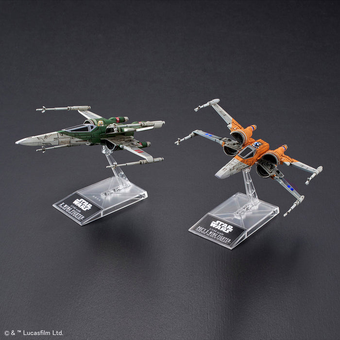 SW - Poe's X-Wing Fighter & X-Wing Fighter (Star Wars The Rise Of Skywalker) 1/144