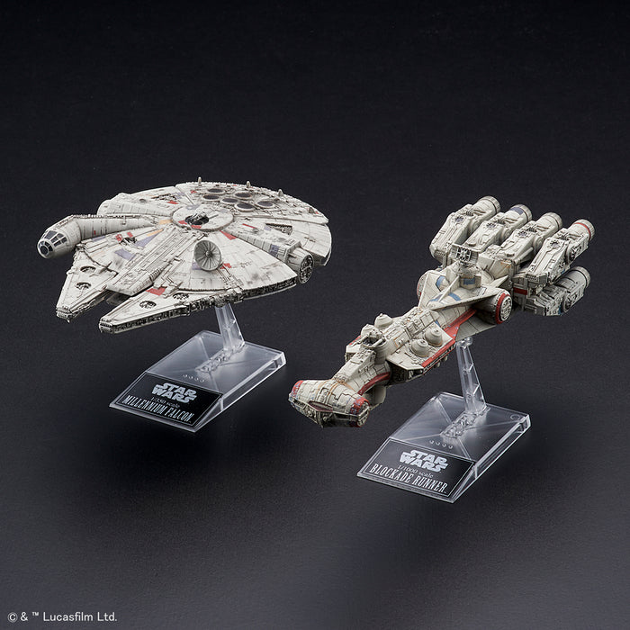 SW - Blockade Runner 1/1000 & Millennium Falcon 1/350