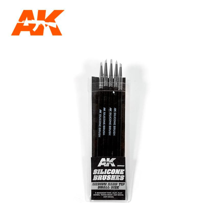 Silicone Brushes Medium Tip Small AK9085 (5 Silicone Pencils)