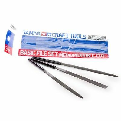 Tamiya Basic File Set (Medium Double-Cut) 74046