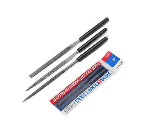 Tamiya Basic File Set (Medium Double-Cut) 74046