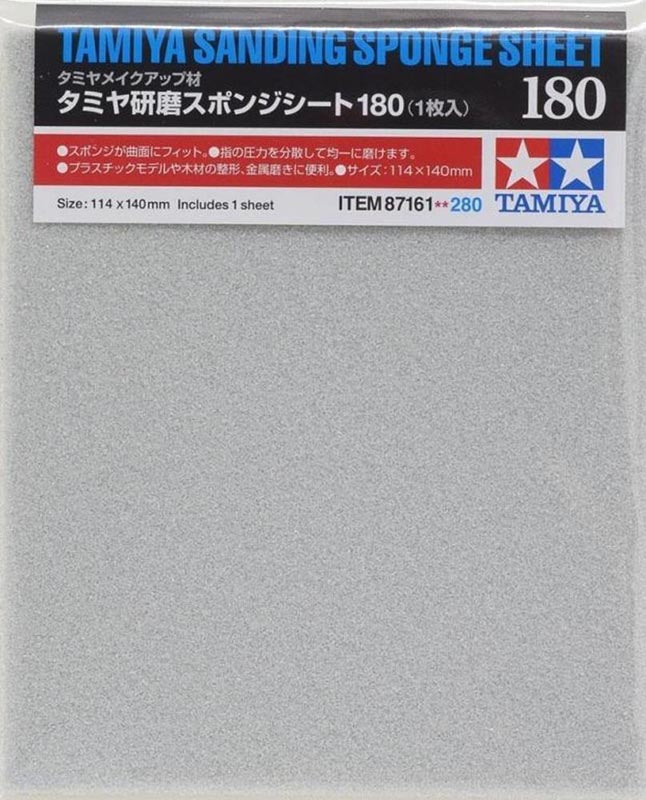 Tamiya Sanding Sponge Sheet 180 87161
