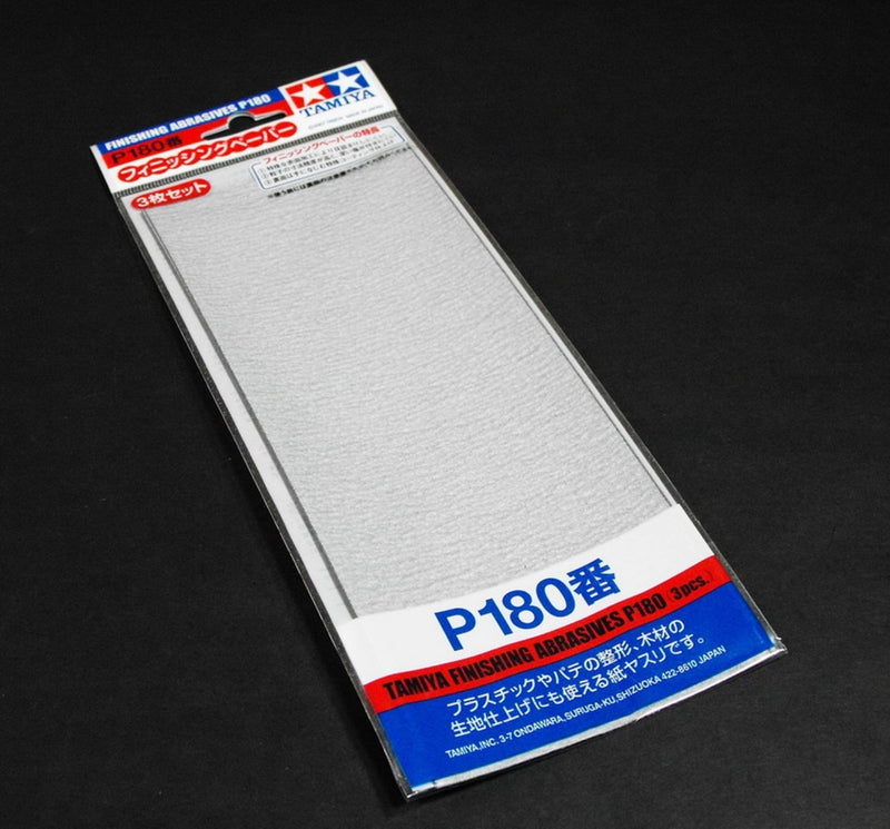 Tamiya Sandpaper P180 (3pcs) 87092