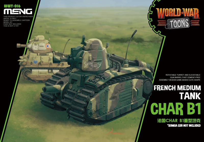 Toon - WWT016Char B1 French Heavy Tank