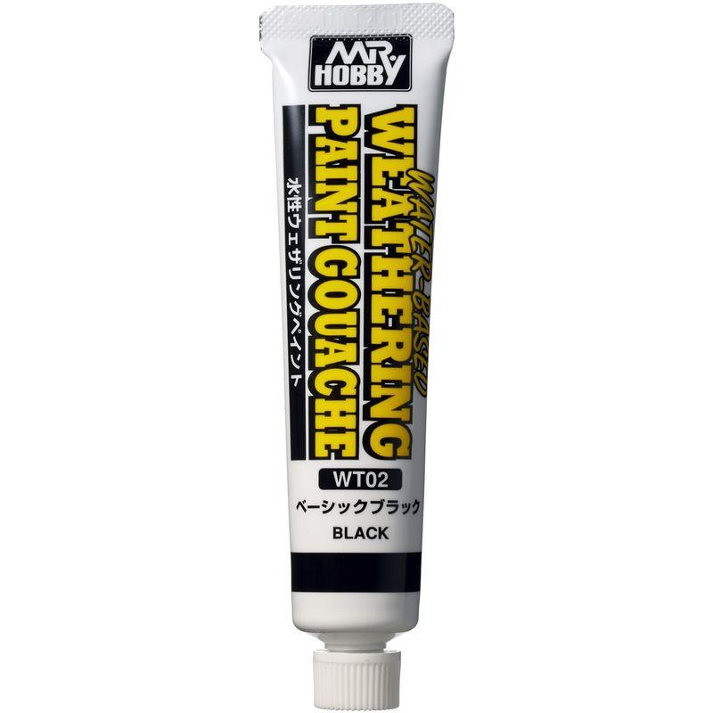 WT02 - Water Based Weathering Paint Gouache Black