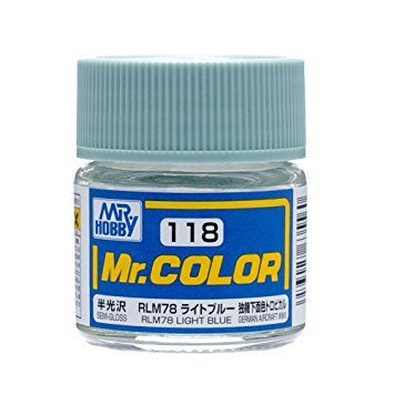 Mr Color 118 - RLM78 Light Blue (Semi-Gloss/Aircraft) C118