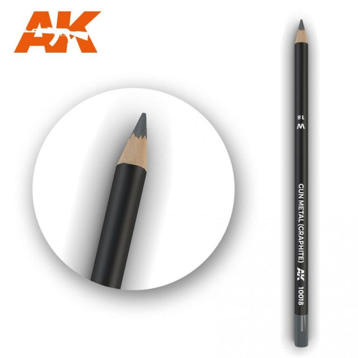 AK10018 Watercolor Pencil Gun Metal (Graphite)