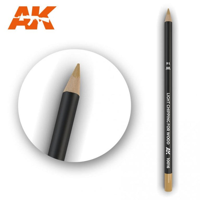 AK10016 Watercolor Pencil Light Chipping for wood