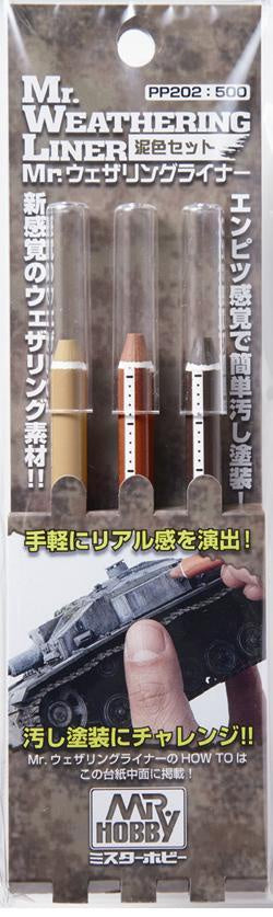 Mr Weathering Liner Mud Color Set PP202