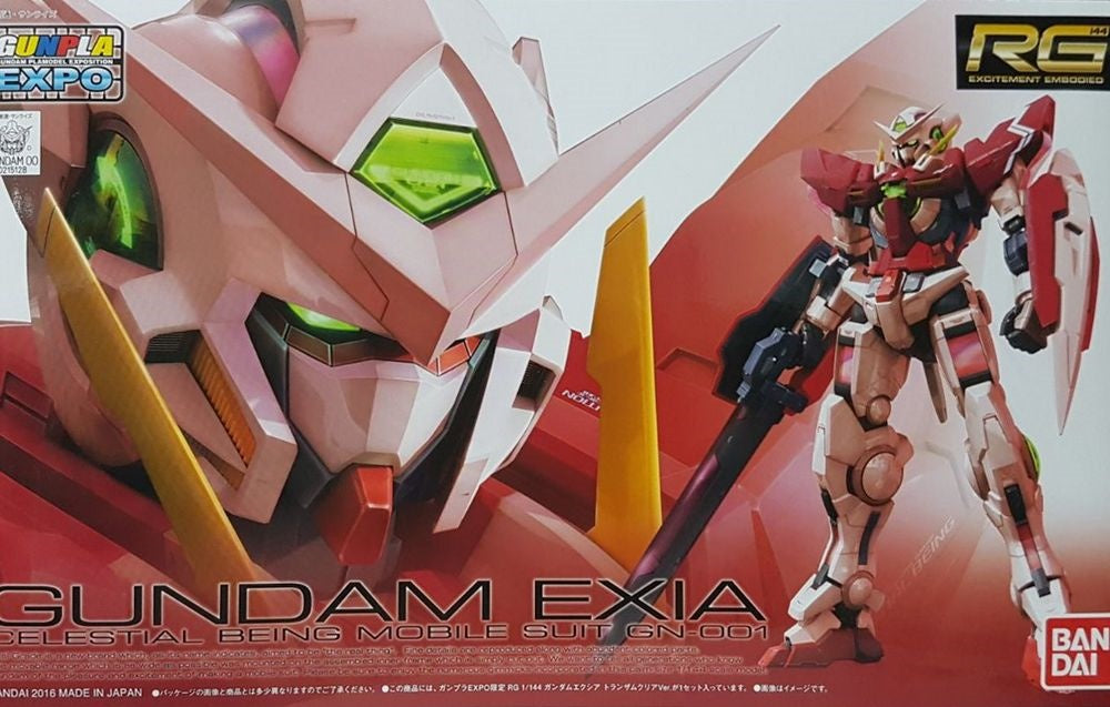 RG Gundam Exia Trans-Am Clear Color Expo Ver. 1/144
