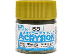 Acrysion N58 - Interior Green (Semi-Gloss/Aircraft)
