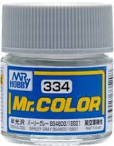 Mr Color 334 - Barley Gray BS4800/18B21 (Semi-Gloss/Aircraft) C334
