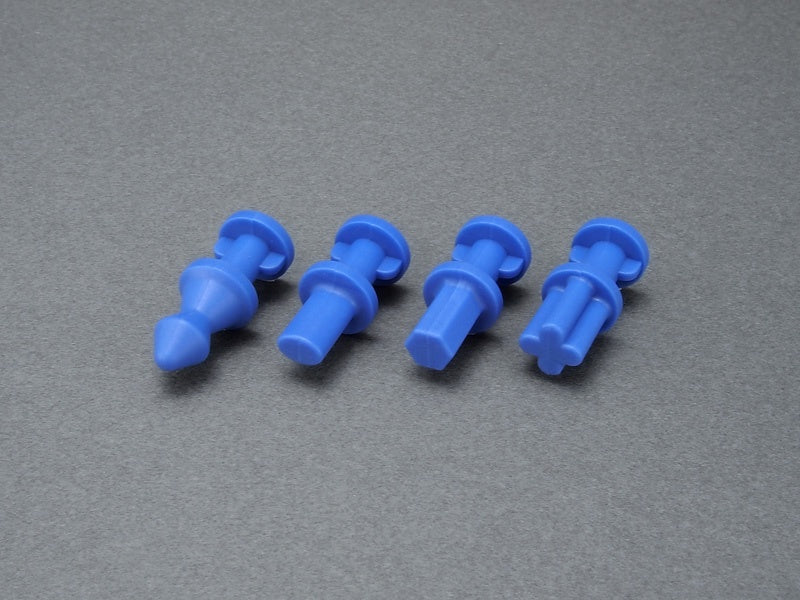Hold & Guide Dowel Pin for Silicone Rubber Mold (L) Blue