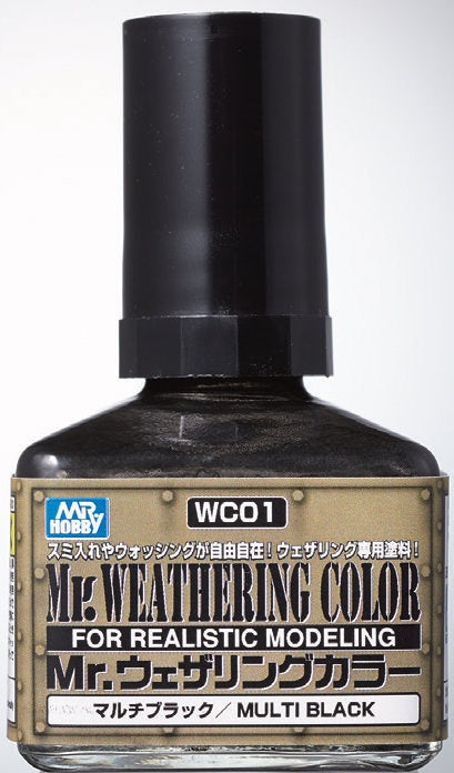Mr Weathering Color WC01 - Multi Black