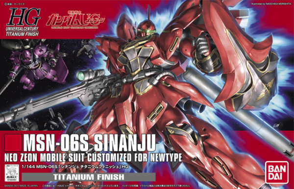 HGUC 116 Sinanju Titanium Finish Ver 1/144