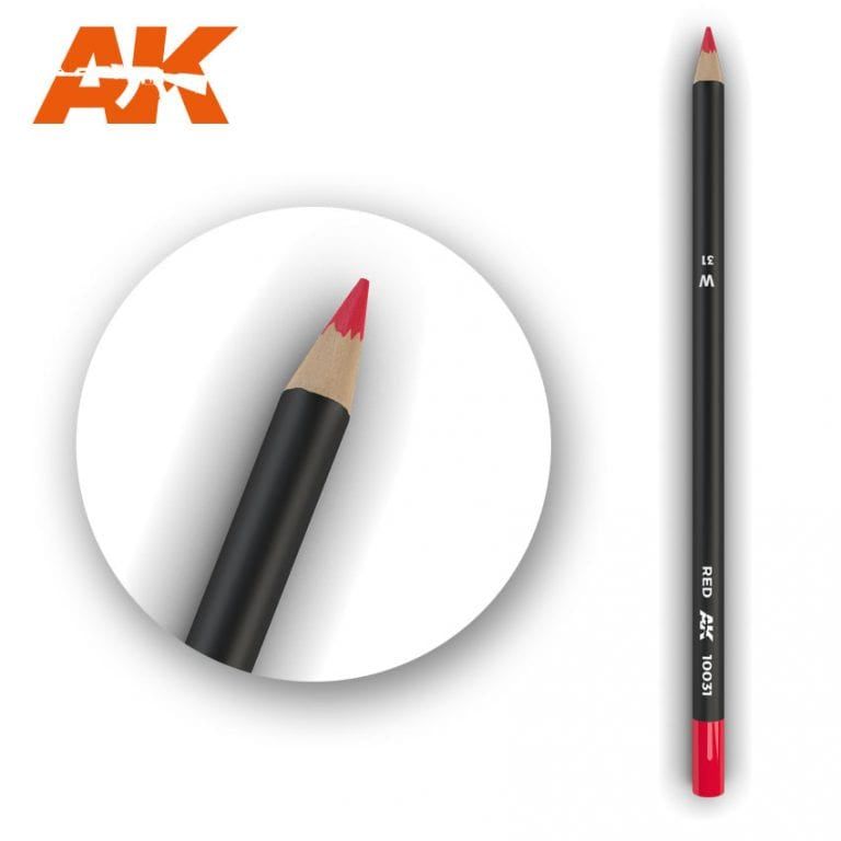 AK10031 Watercolor Pencil Red