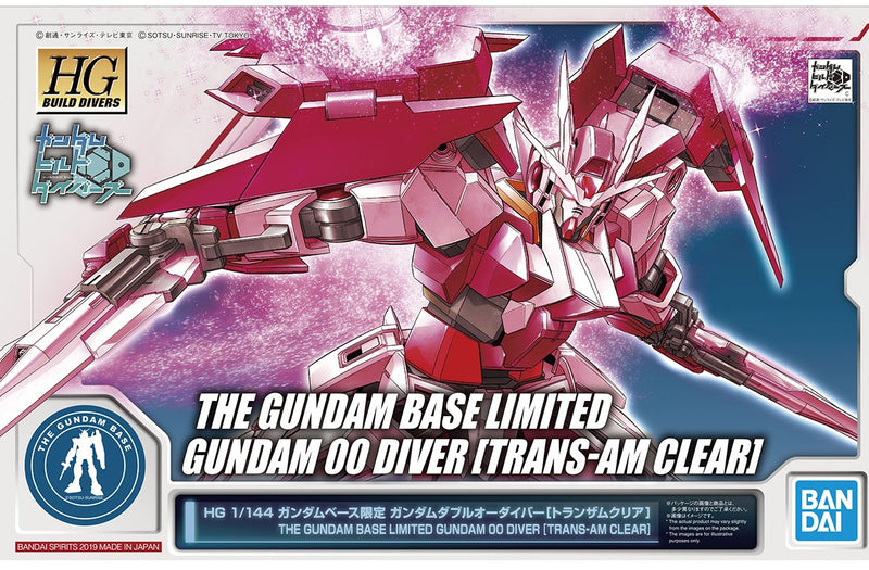 HGBD Gundam 00 Diver [Trans-Am Clear] Gundam Base Limited 1/144
