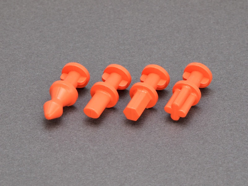 Hold & Guide Dowel Pin for Silicone Rubber Mold (L) Orange