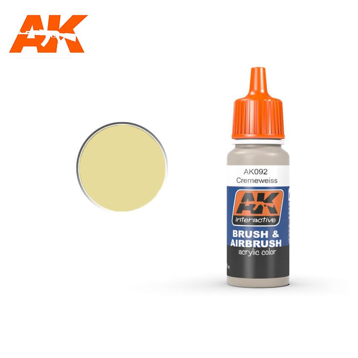 CLEARANCE *  AFV AK092 RAL Cremeweiss 17ml