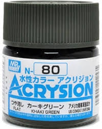 Acrysion N80 - Khaki Green (Flat/US Combat Uniform)