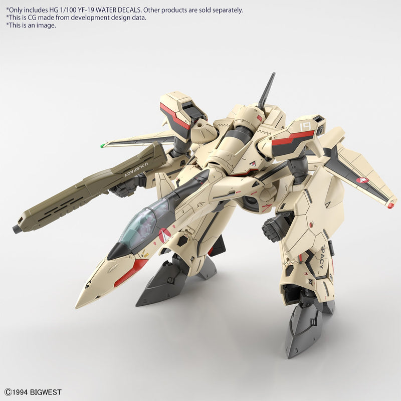 HG YF-19 Water Decals 1/100